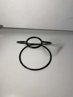 Matte Black Metal Towel Ring